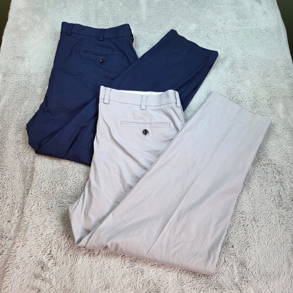 Brooks Brothers Navy and Light Khaki Chinos